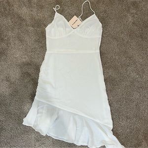revolve white superdown dress